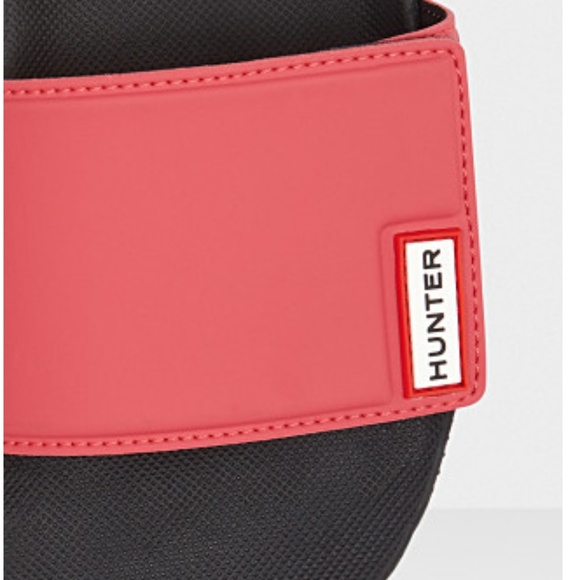 Hunter Red black slides sandals shoes new 5,6,7 - Picture 7 of 7